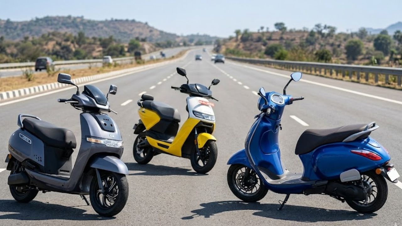 TVS iQube VS Ather Rizta VS Bajaj Chetak
