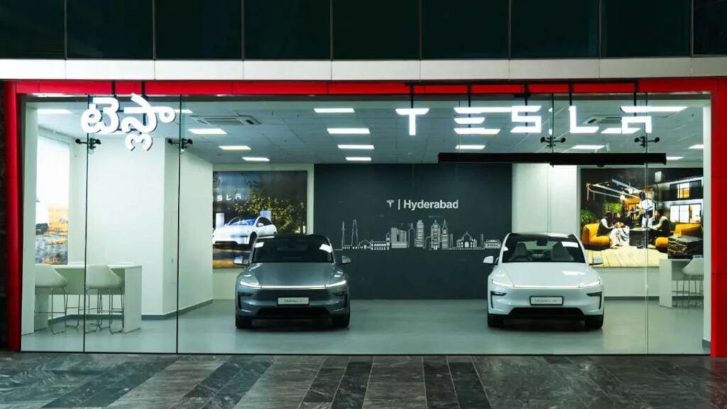 Tesla Experience Centre At Hyderabad